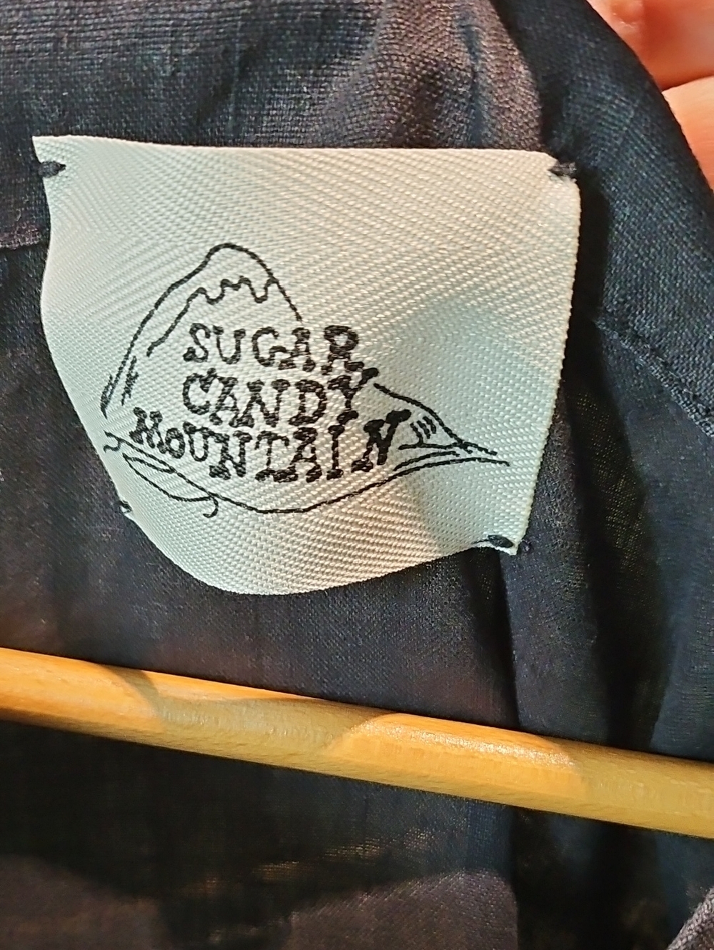 Sugar Candy Mountain 100% Linen Black Dress Size Med - Picture 2 of 8